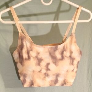 Vince Camuto Pink and Tan Fitted Crop Camisole Nwot